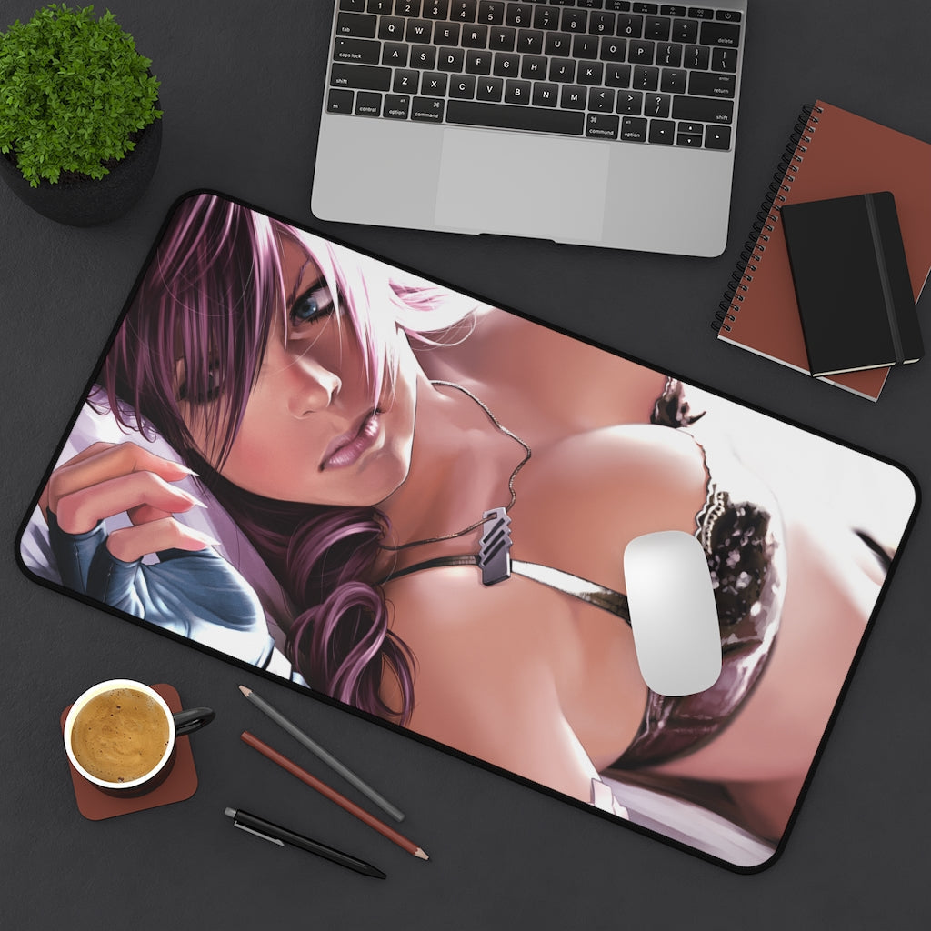 Final Fantasy 13 Sexy Mousepad - Nice Tits Lightning Gaming Desk Mat - Ecchi Playmat