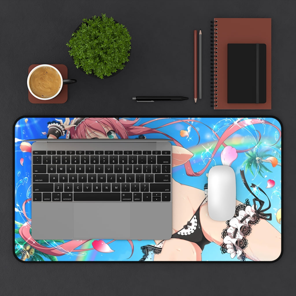 Sexy Bikini Maid Queen's Blade Desk Mat - Non Slip Mousepad