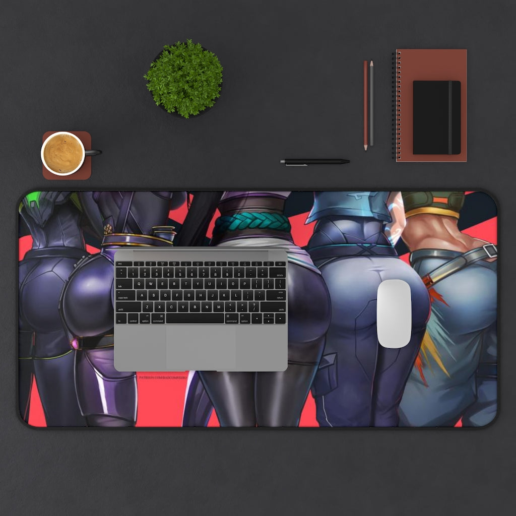 Valorant Butts Sexy Desk Mat - Large Ecchi Mousepad - MTG Playmat