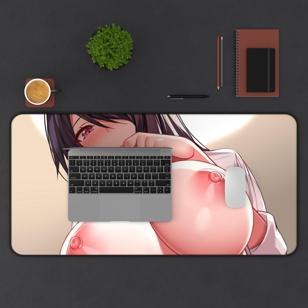 Sexy Anime Mousepad Thick Waifu - Boobs Desk Mat - Big Gaming Mouse Pad - MTG Playmat