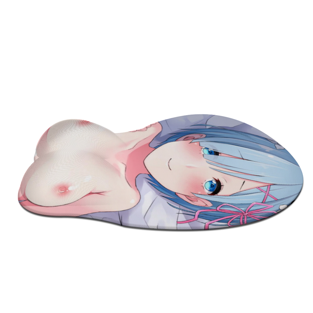 Anime Rem Oppai Mousepad with Wrist Support Silicone Mouse Pad 20