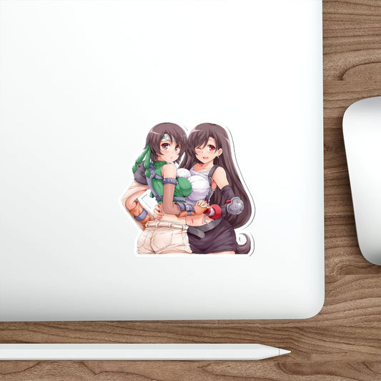 Tifa Lockhart and Yuffie Kisaragi Waifus Waterproof Sticker - Ecchi Vinyl Decal