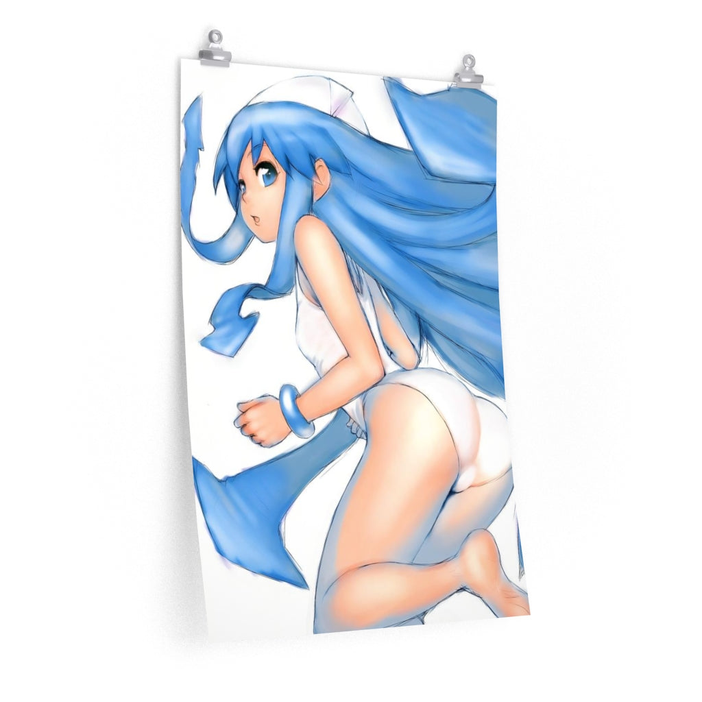 Ikamusume Shinryaku Ikamusume Poster - Lewd Premium Matte Vertical Poster - Adult Wall Art