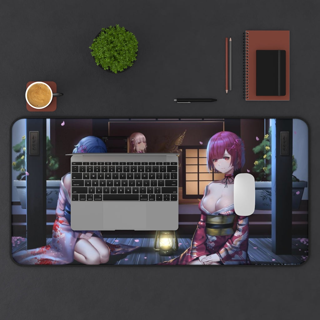 Re:Zero Anime Mousepad - Yukata Large Desk Mat - Ecchi Mouse Pad - MTG Playmat