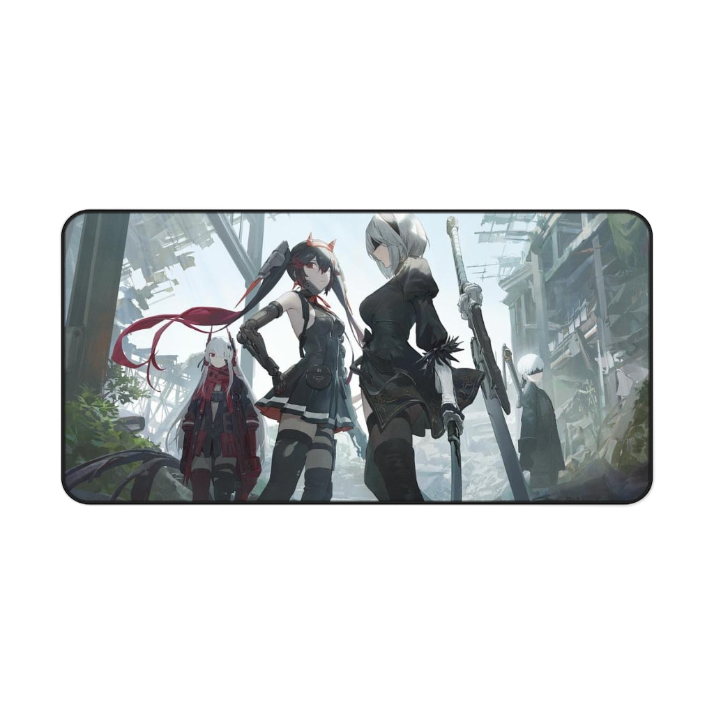 Nier Automata X Punishing Gray Raven Crossover Mousepad - Large Gaming Desk Mat - Gamer Playmat