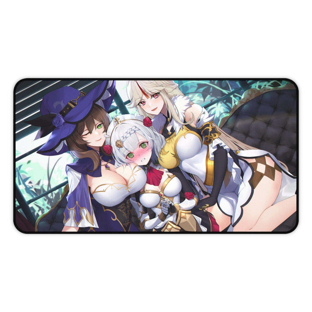 Genshin Girls Large Desk Mat | Big Gaming Mousepad - MTG Playmat