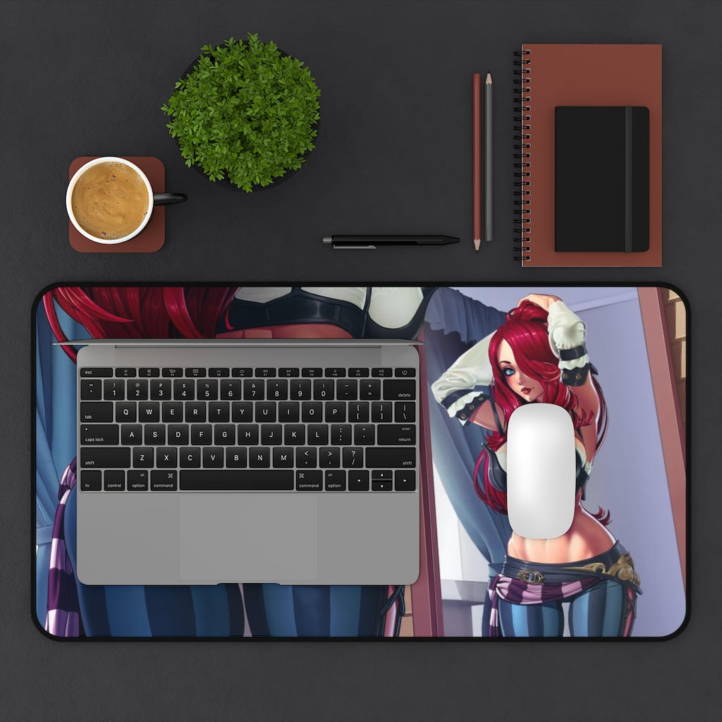 Miss Fortune Pirate Booty Desk Mat - Big Ecchi Gaming Mousepad - MTG Playmat