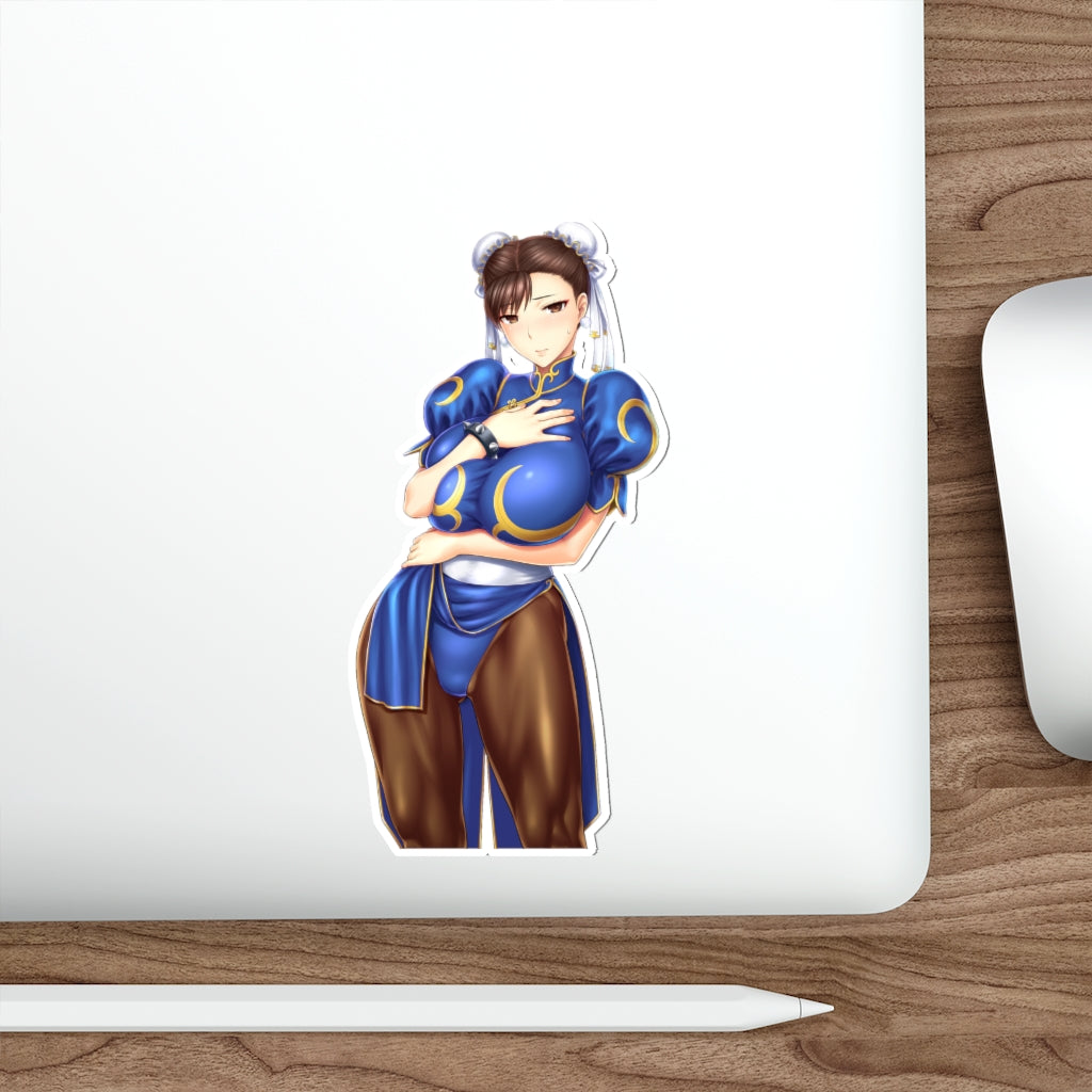 Big Boobs Chun Li Street Fighter Ecchi Vinyl Decal Waterproof Sticker - Ecchi Vinyl Decal