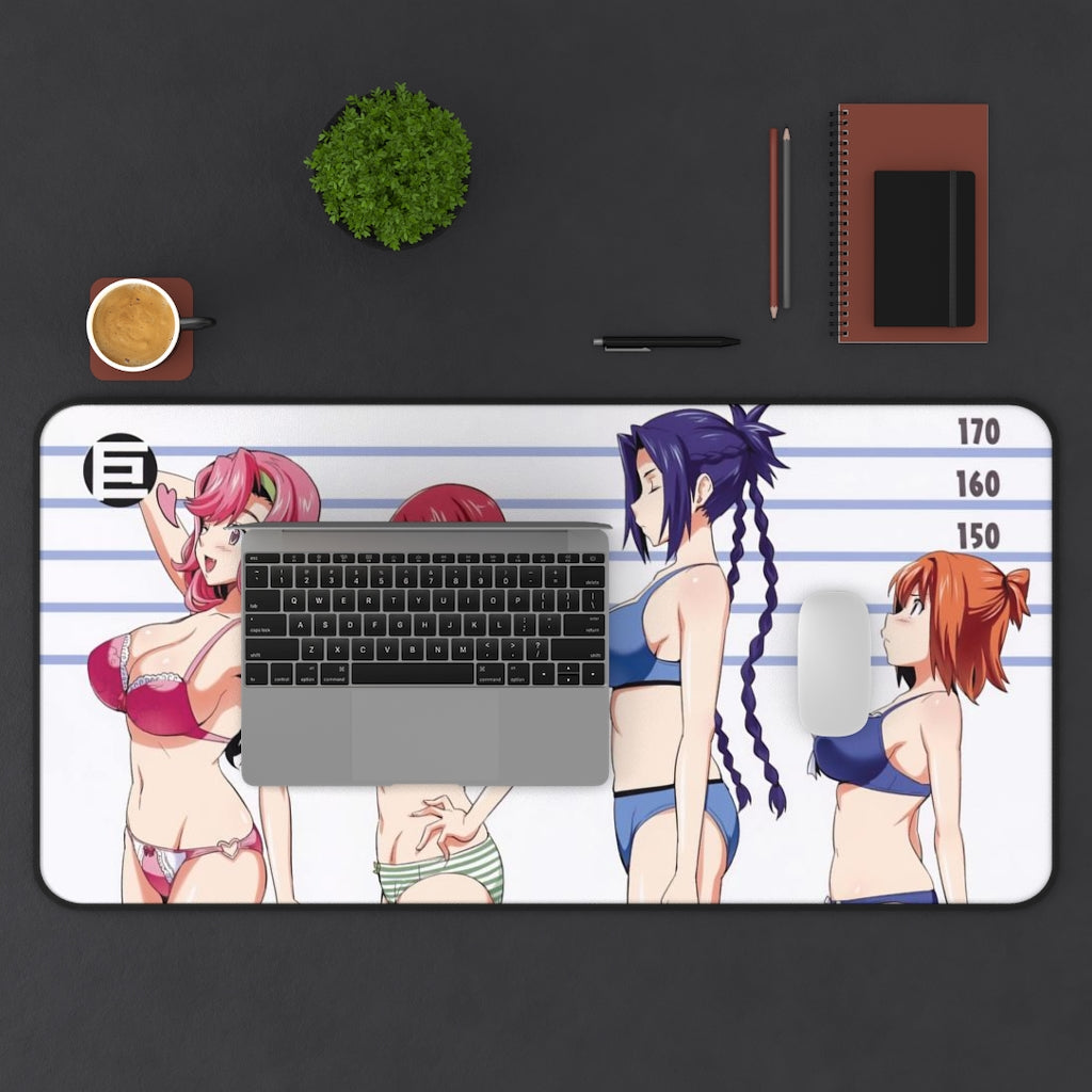 Maken-ki! Waifus Mensurations Boobs Size Bust Chart Mousepad - Non Slip Desk Mat