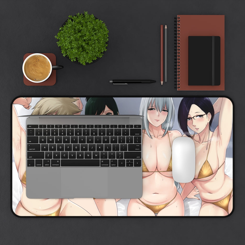 My Hero Academia Milf Bikini Gang Anime Mousepad - Large Desk Mat - Ecchi Mouse Pad - MTG Playmat