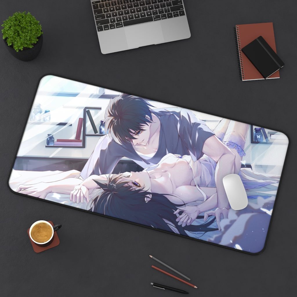 Detective Conan Sexy Shinichi Kudo and Ran Mouri Manga Desk Mat - Anime Mousepad - Non Slip Playmat