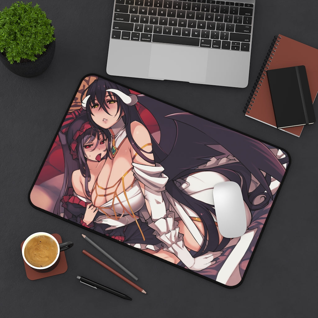 Overlord Sexy Shalltear Bloodfallen and Albedo Desk Mat - Non Slip Mousepad