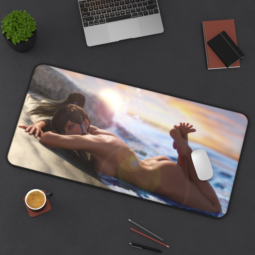 Korra Nude Anime Mousepad - Large Desk Mat - Ecchi Mouse Pad - MTG Playmat