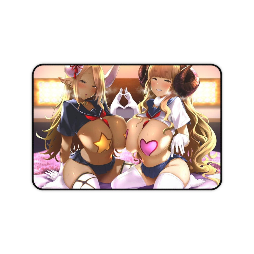 Granblue Fantasy Sexy Mousepad - Thick Waifus Pasties Anime Desk Mat - Ecchi Playmat