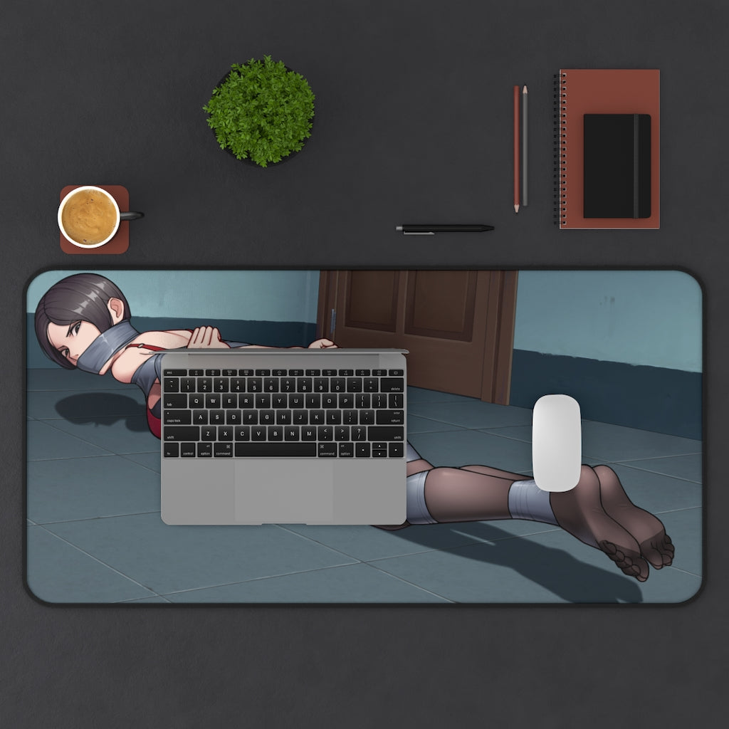 Ada Wong Pantyhose Resident Evil Shibari Bondage Desk Mat - Ecchi Mousepad - Adult Playmat