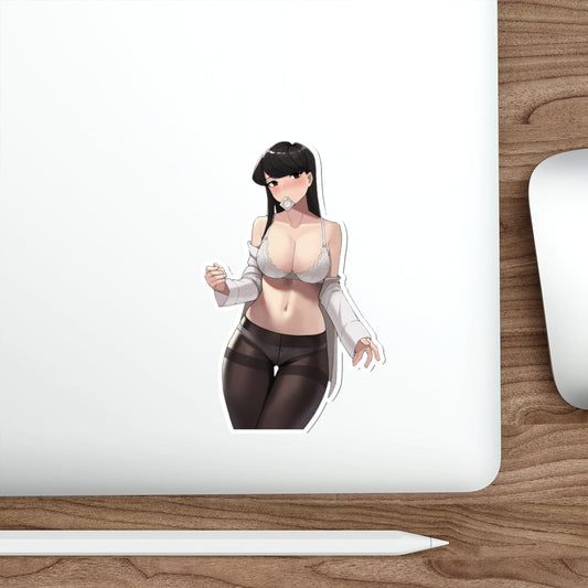 Thick Boobs Komi Shouko Waterproof Sticker - Ecchi Vinyl Decal