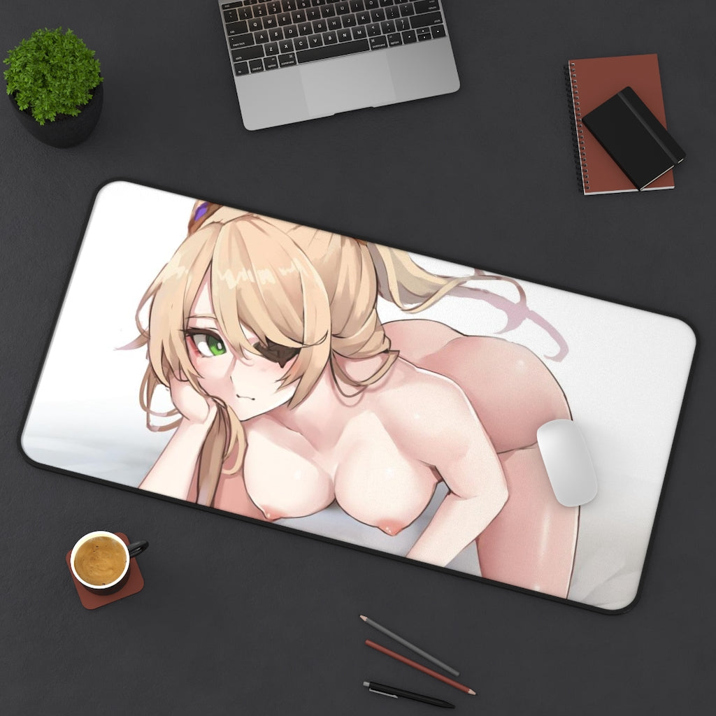 Nude Fischl Sexy Boobs Genshin Impact Desk Mat - Non Slip Mousepad