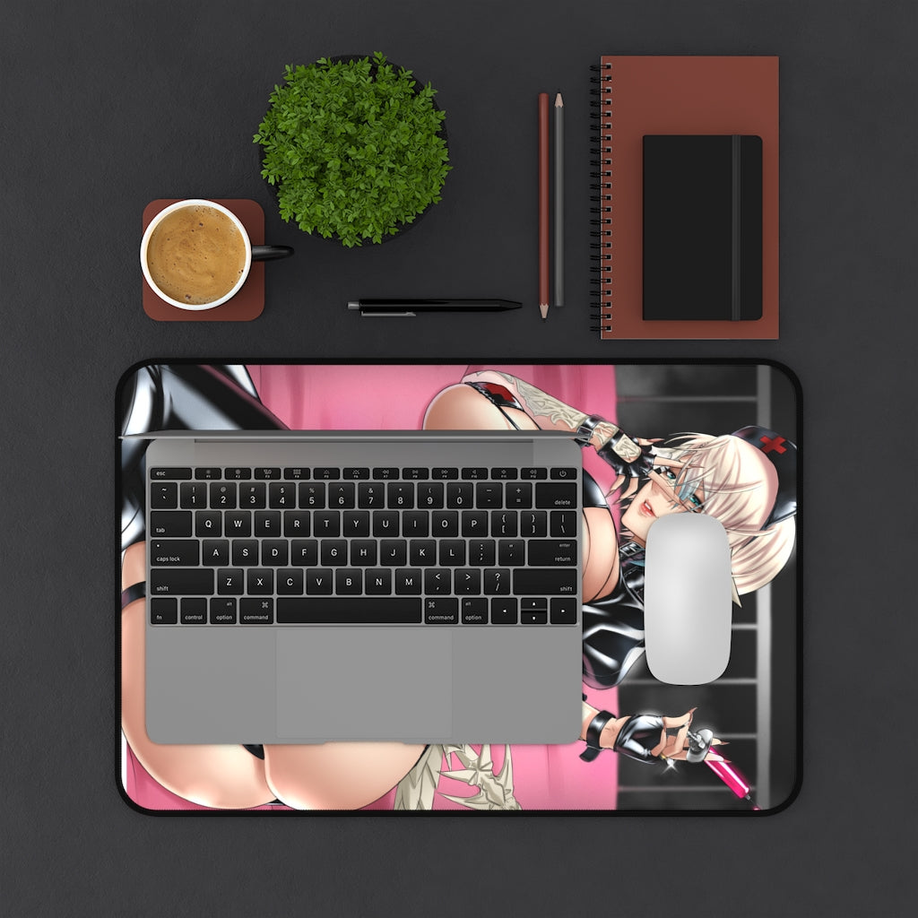 Sexy Leather Au'ra Final Fantasy 14 Non Slip Desk Mat - Gaming Mousepad