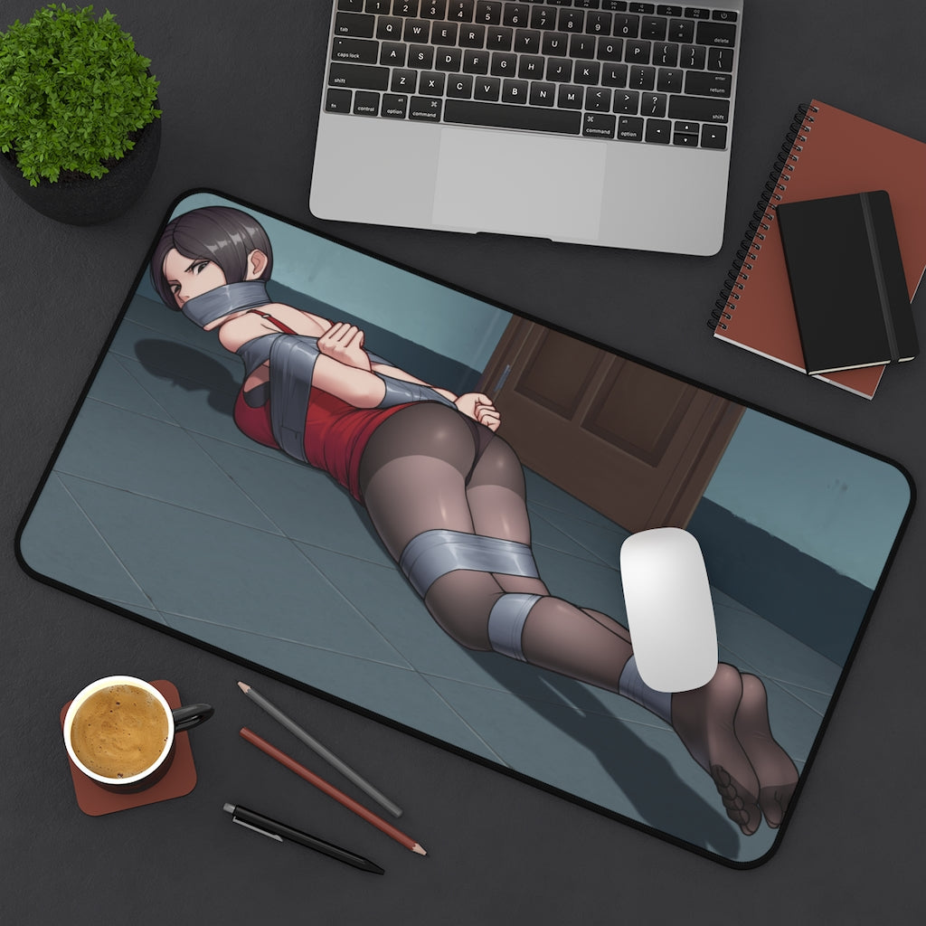 Ada Wong Pantyhose Resident Evil Shibari Bondage Desk Mat - Ecchi Mousepad - Adult Playmat