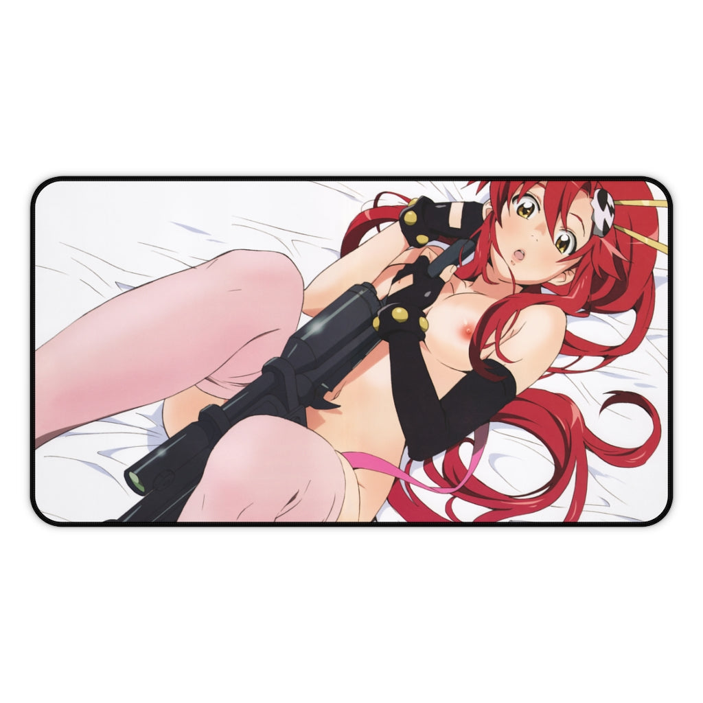 Gurren Lagann Anime Mousepad - Yoko Littner Gun Ecchi Large Desk Mat - Mouse Pad - MTG Playmat