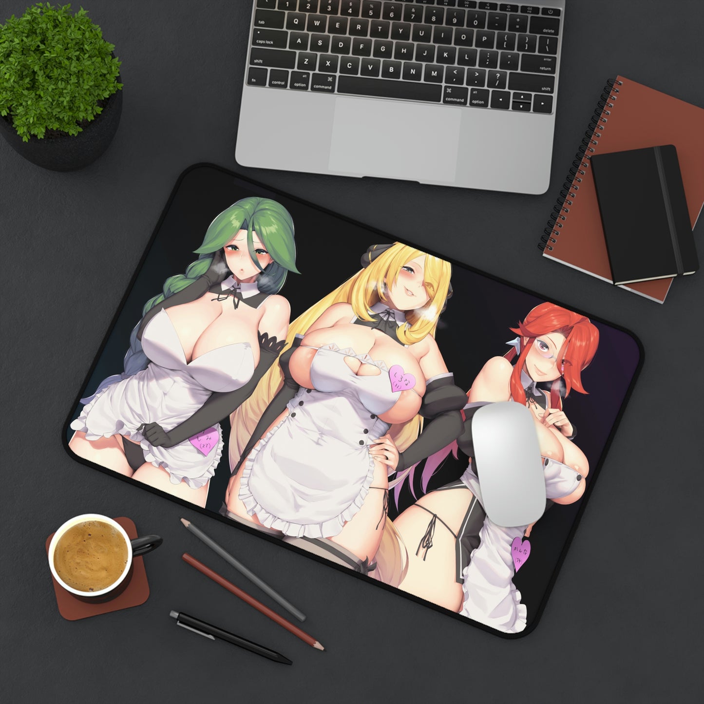 Sexy Mommies Desk Mat - Non Slip Anime Ecchi Mousepad