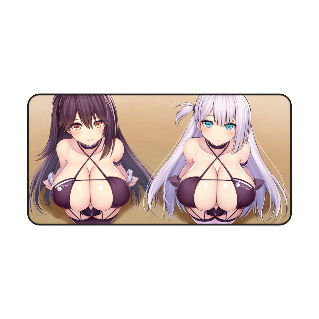 Sexy Bikini Boobs Anime Mousepad Doujin - Shoukaku and Zuikaku Oppai Desk Mat - Big Gaming Mouse Pad - MTG Playmat