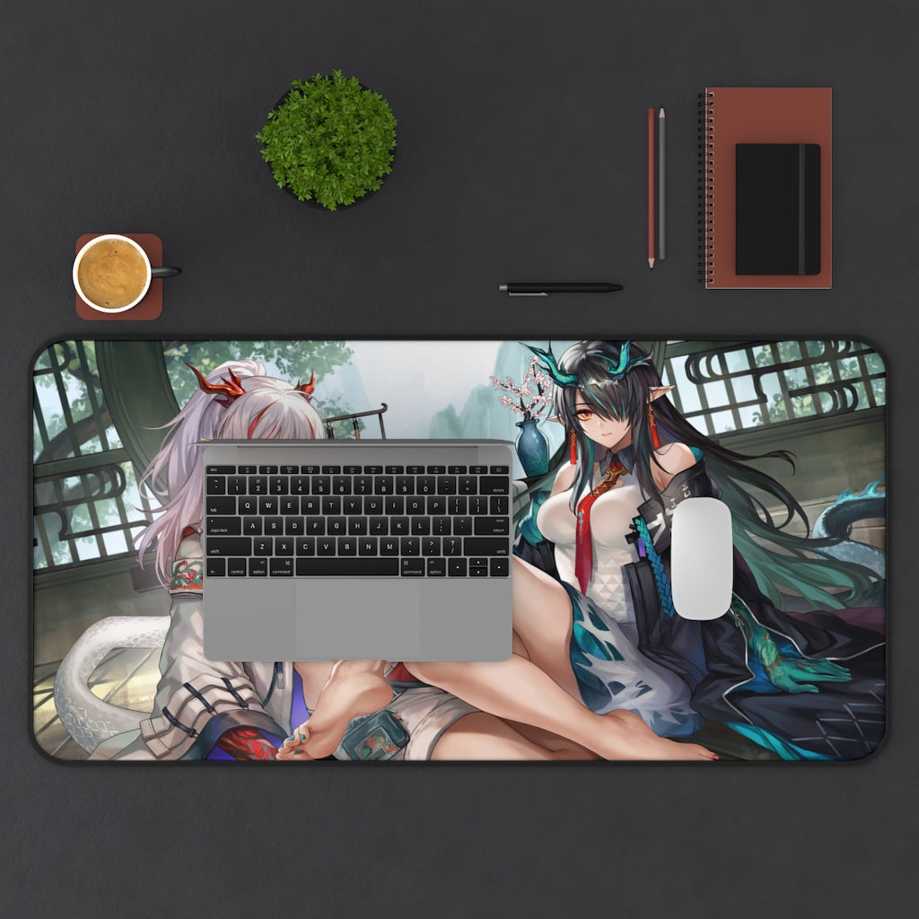 Arknights Ecchi Mousepad - Dust And Nian Large Desk Mat