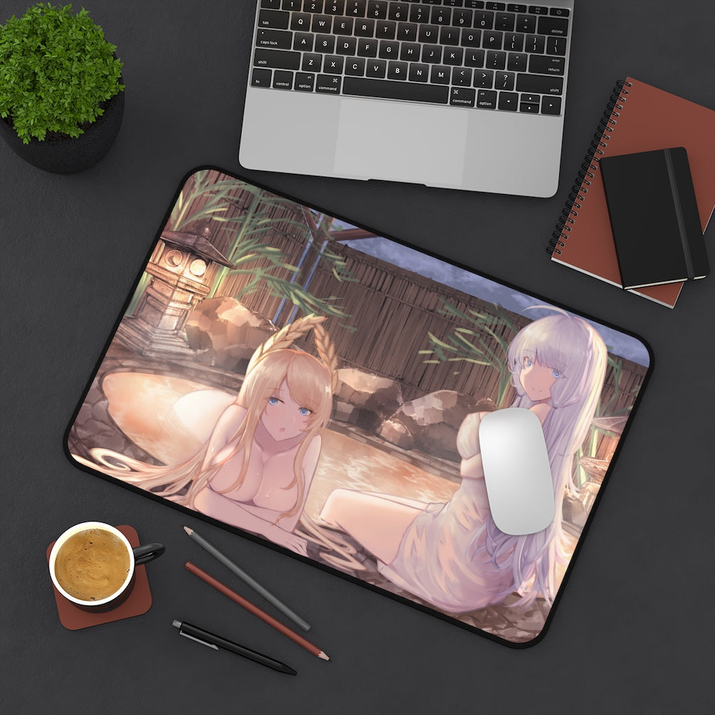 Azur Lane Boobs Mousepad - Onsen Large Desk Mat - Ecchi Mouse Pad - MTG Playmat