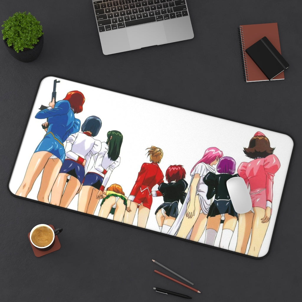 Agent Aika Sexy Waifus Panties Gaming Desk Mat - Anime Mousepad - Sexy Girl Playmat