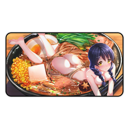 Food Wars Sexy Mousepad - Megumi Tadokoro Sexy Ramen Desk Mat - Ecchi Playmat