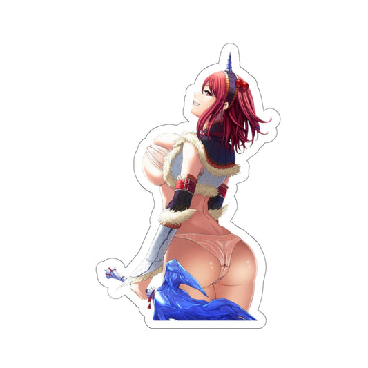 Thick Ass Kirin Monster Hunter Waterproof Sticker - Gaming Ecchi Vinyl Decal