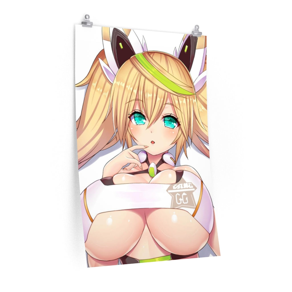 Big Tits Gene Phantasy Star Poster - Lewd Premium Matte Vertical Poster - Adult Wall Art