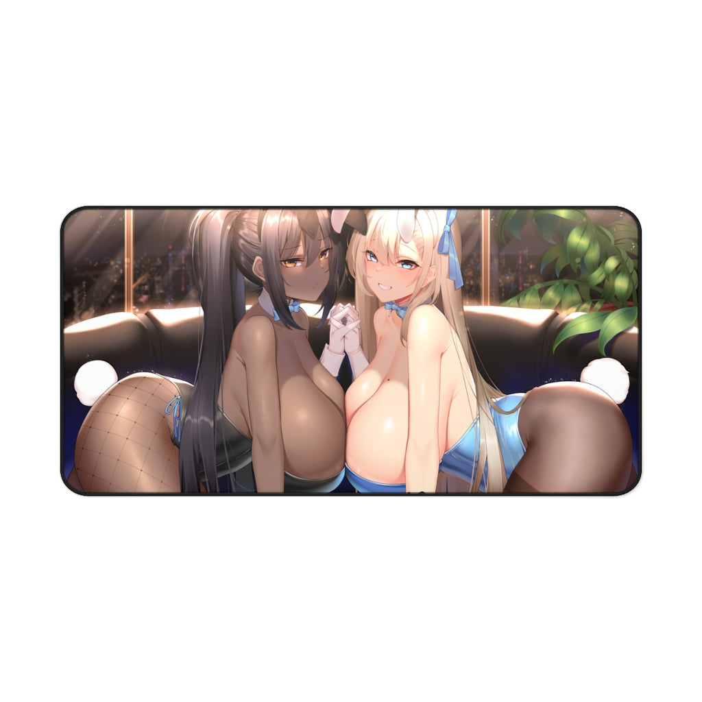 Blue Archive Mousepad - Big Boobs Bunny Girl Waifus Large Desk Mat - Ecchi Playmat