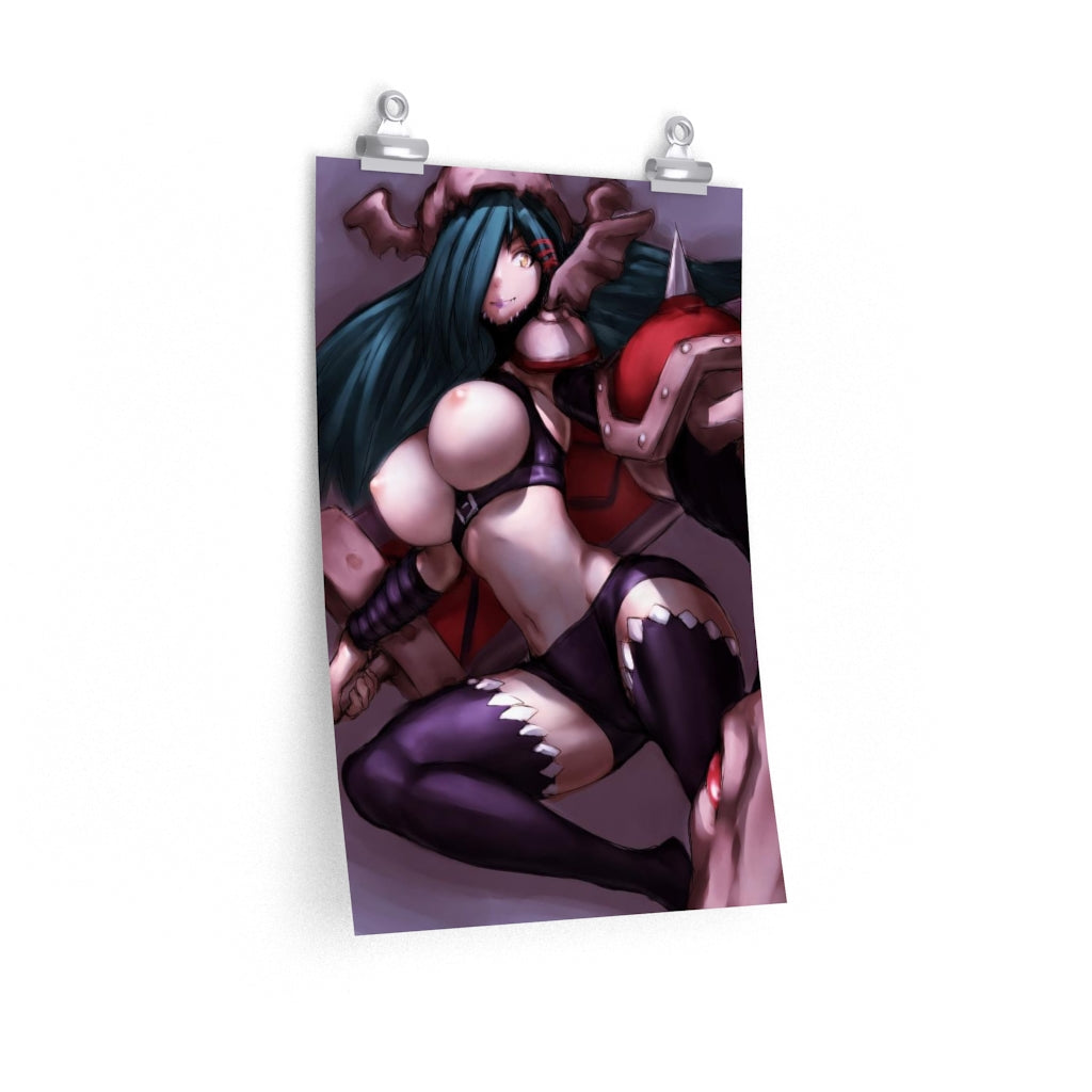 Mervamon Digimon Poster - Lewd Premium Matte Vertical Poster - Adult Wall Art