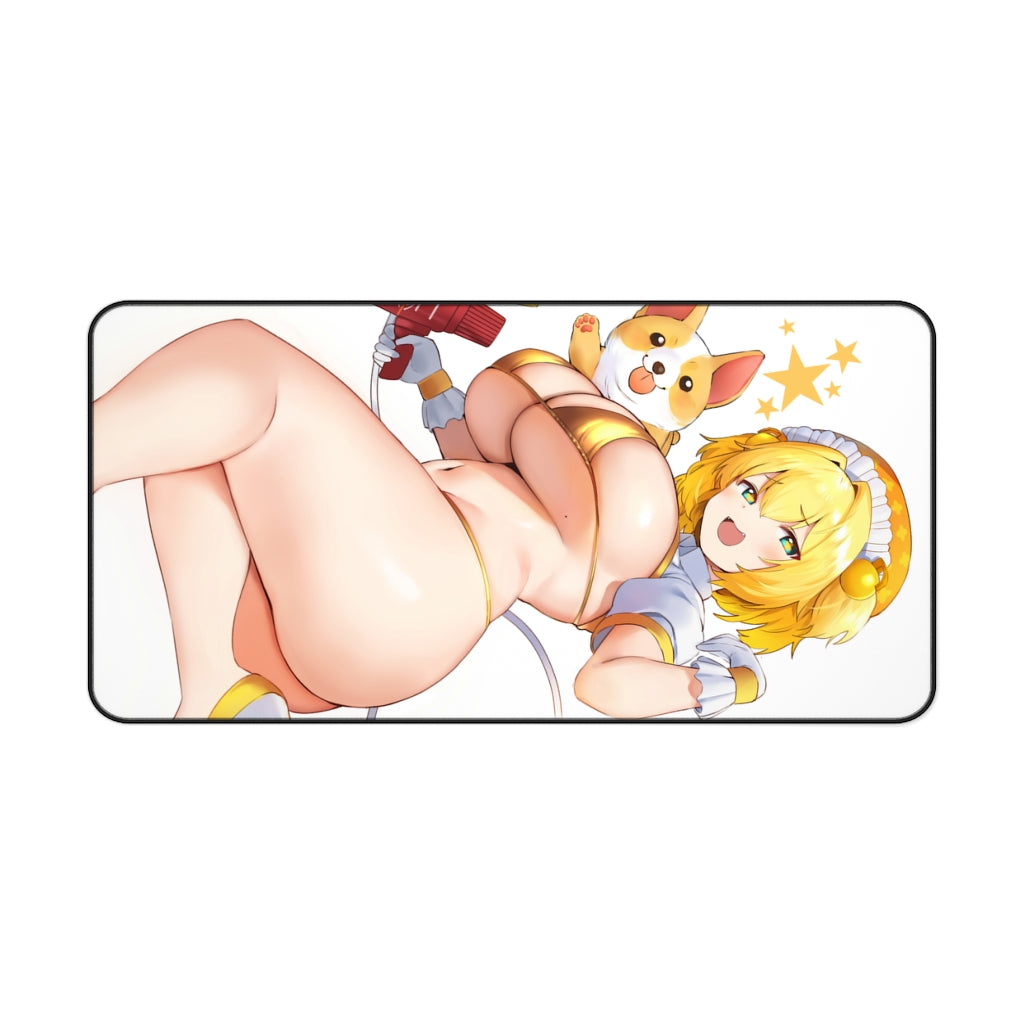 Big Boobs Pine Bomber Girl Bomberman Desk Mat - Non Slip Mousepad