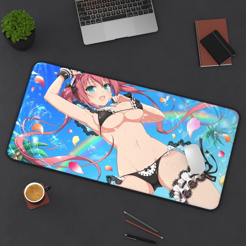 Sexy Bikini Maid Queen's Blade Desk Mat - Non Slip Mousepad