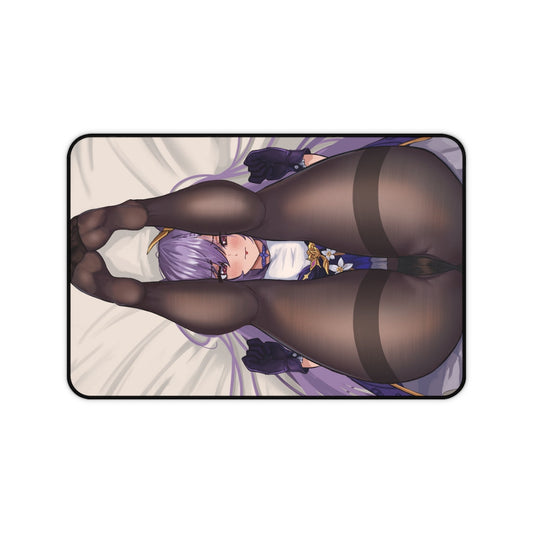 Keqing Genshin Impact Sexy Pantyhose Ass Desk Mat - Non Slip Mousepad