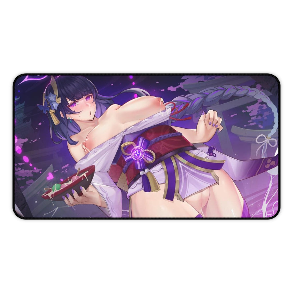 Hentai Raiden Shogun Genshin Impact Desk Mat - Lewd Mousepad - Gaming Girl Playmat