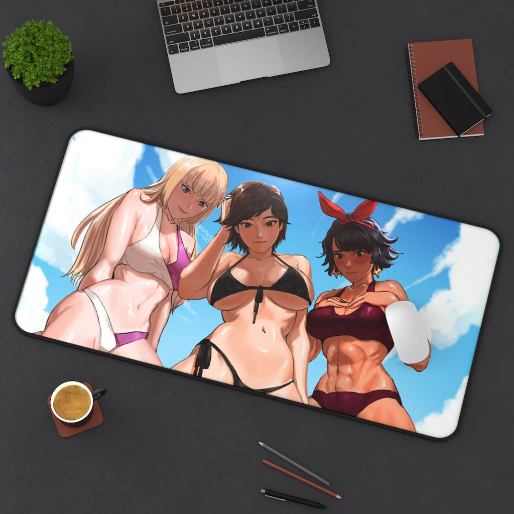 Tekken Bikini Waifus Desk Mat - Non Slip Gaming Mousepad