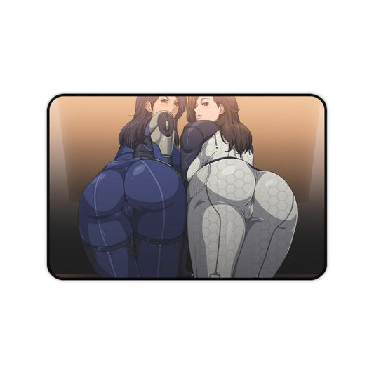 Ass Effect Sexy Mousepad - Mass Effect Gaming Desk Mat - Ashley And Miranda Ecchi Playmat