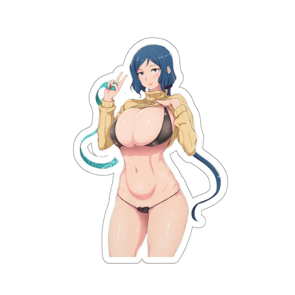 Gundam Rinko Iori Big Boobs Waterproof Sticker - Ecchi Vinyl Decal - Lewd Anime Sticker