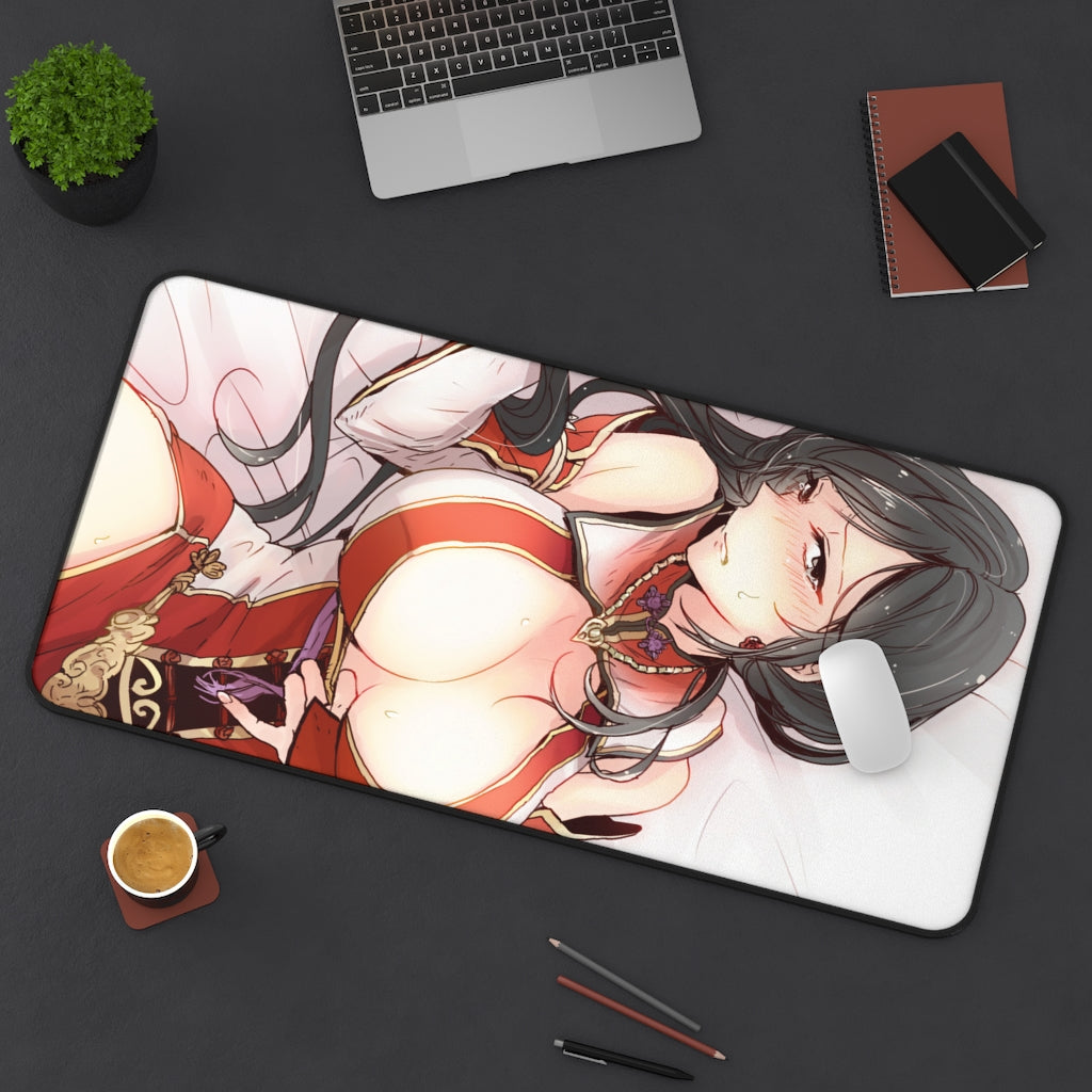 Dynasty Warriors Lian Shi Waifu Desk Mat - Non Slip Gaming Musou Mousepad