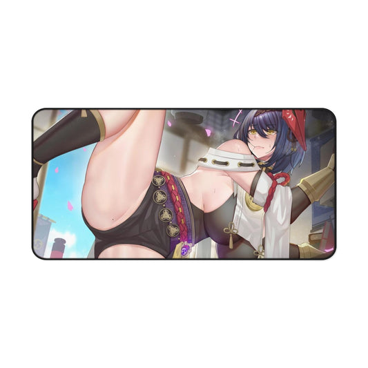 Sexy Kujou Sara Genshin Impact Desk Mat - Non Slip Mousepad