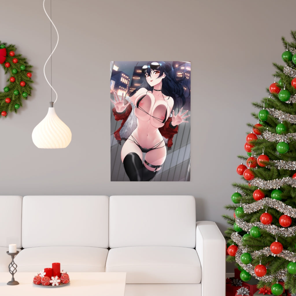 Nude Pressed Boobs Taihou Azur Lane Poster - Lewd Premium Matte Vertical Poster - Adult Wall Art