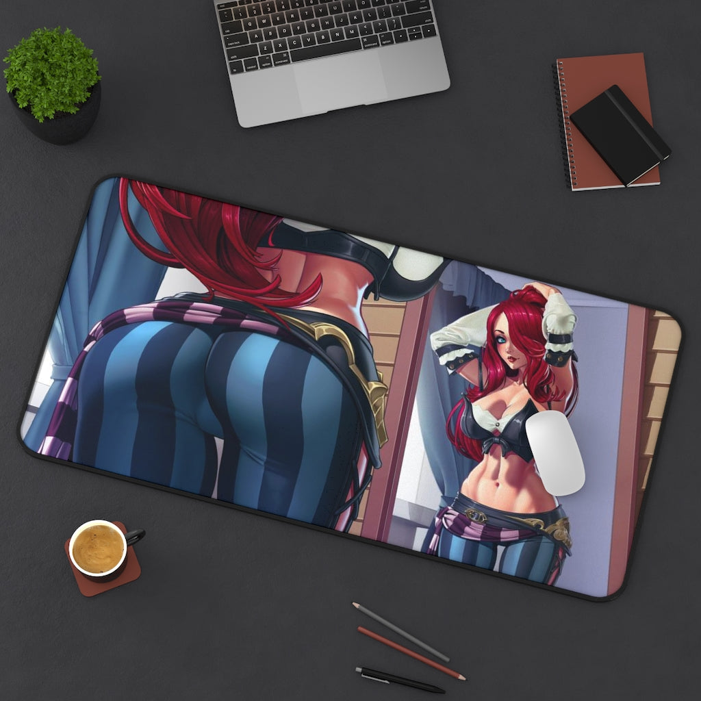 Miss Fortune Pirate Booty Desk Mat - Big Ecchi Gaming Mousepad - MTG Playmat