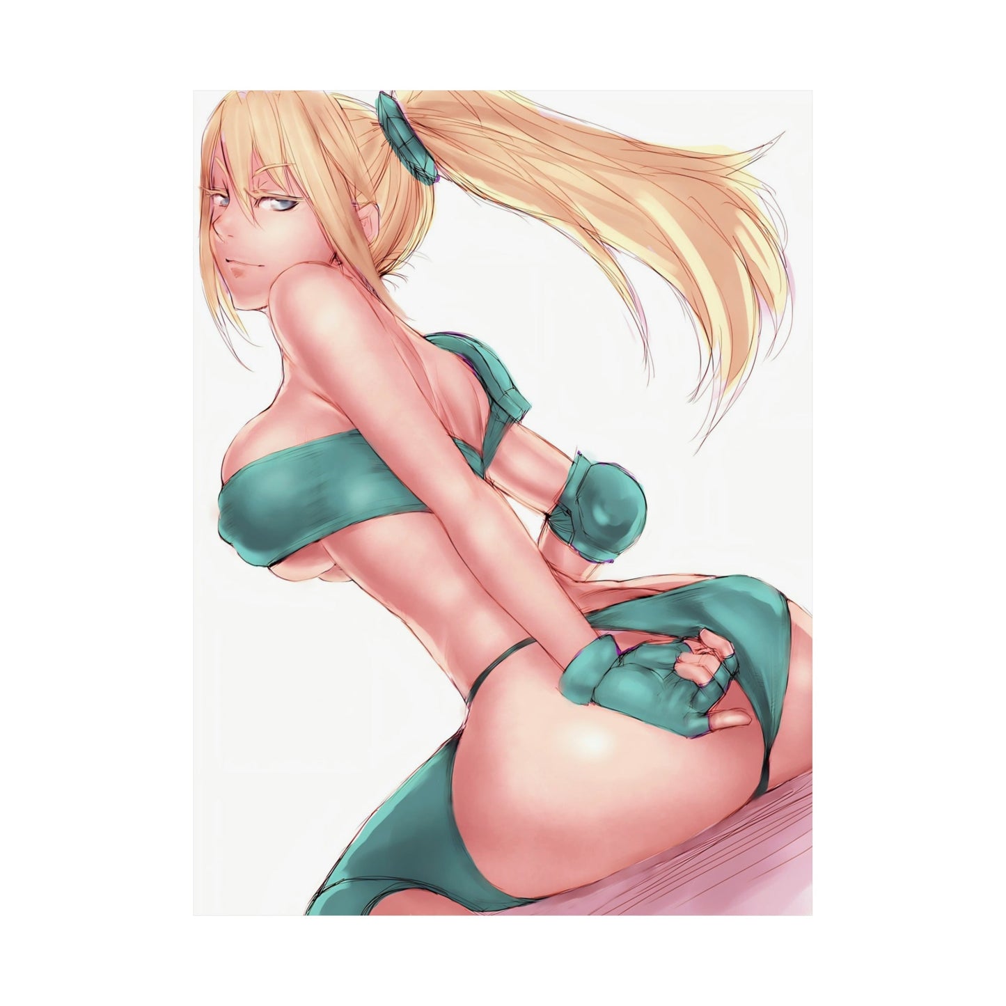 Sexy Samus Aran Metroid Poster - Lewd Premium Matte Vertical Poster - Adult Wall Art