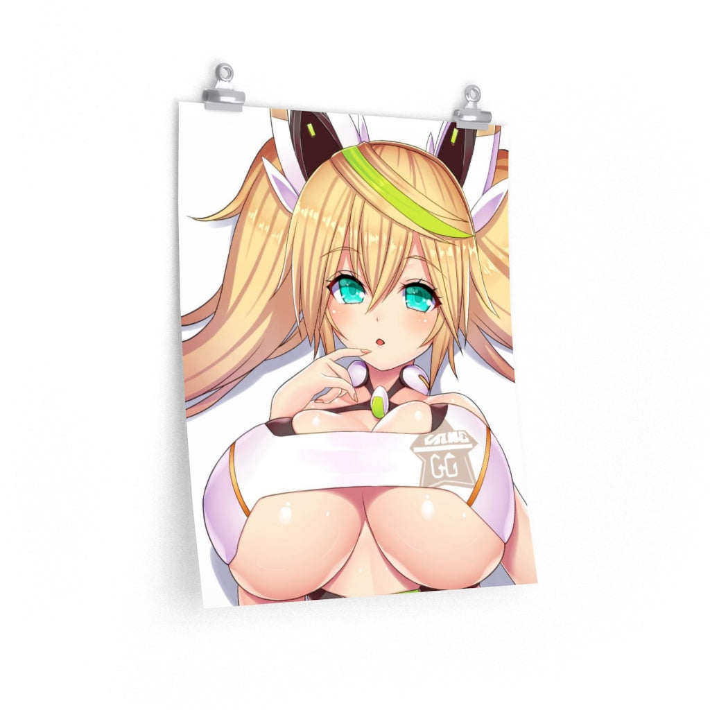 Big Tits Gene Phantasy Star Poster - Lewd Premium Matte Vertical Poster - Adult Wall Art