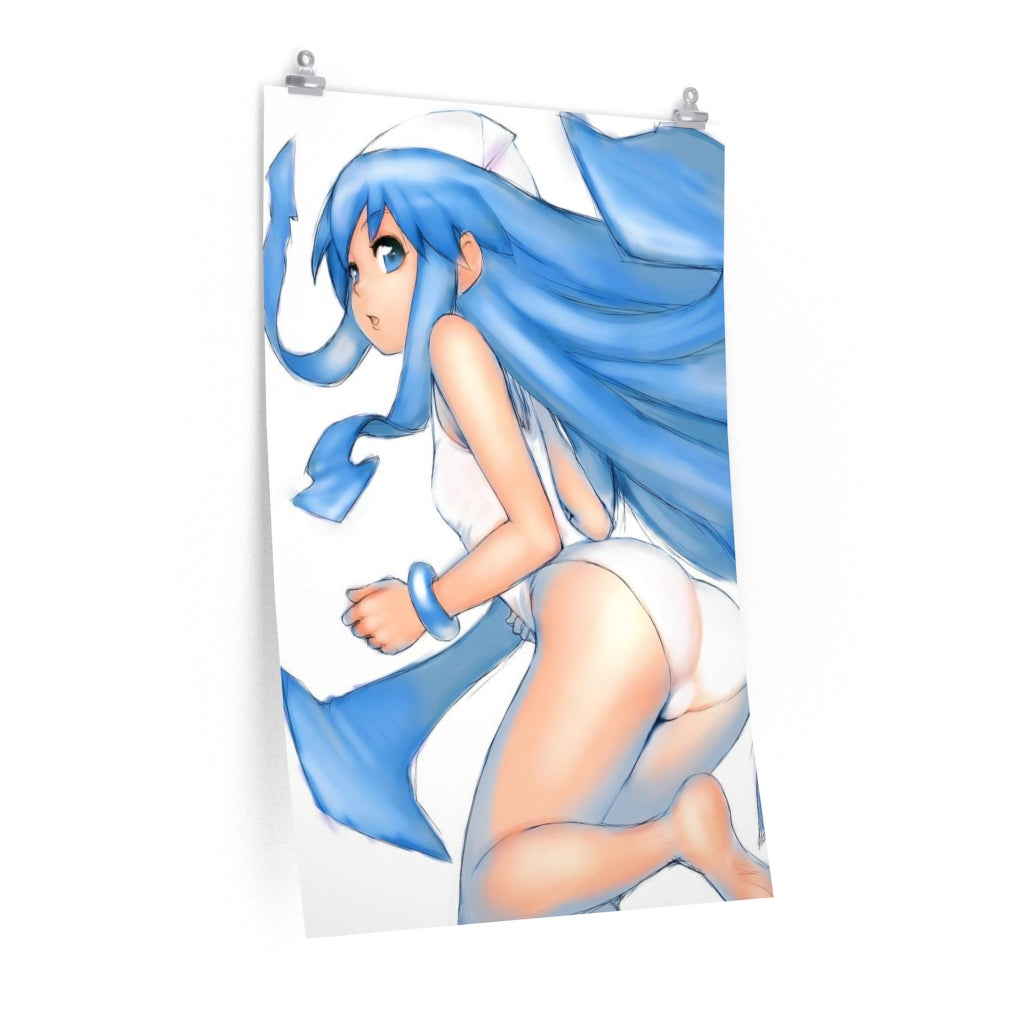 Ikamusume Shinryaku Ikamusume Poster - Lewd Premium Matte Vertical Poster - Adult Wall Art