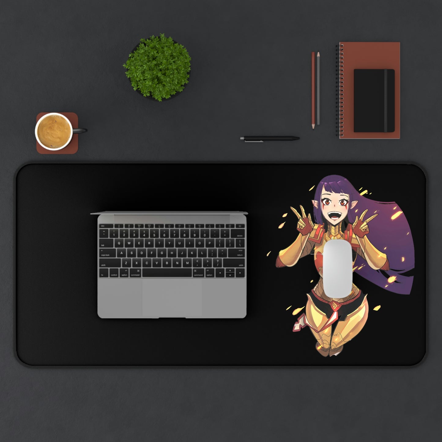 Solo Leveling Kawaii Esil Radiru Gaming Mousepad - XXL Anime Desk Mat - Manhwa Desk Pad