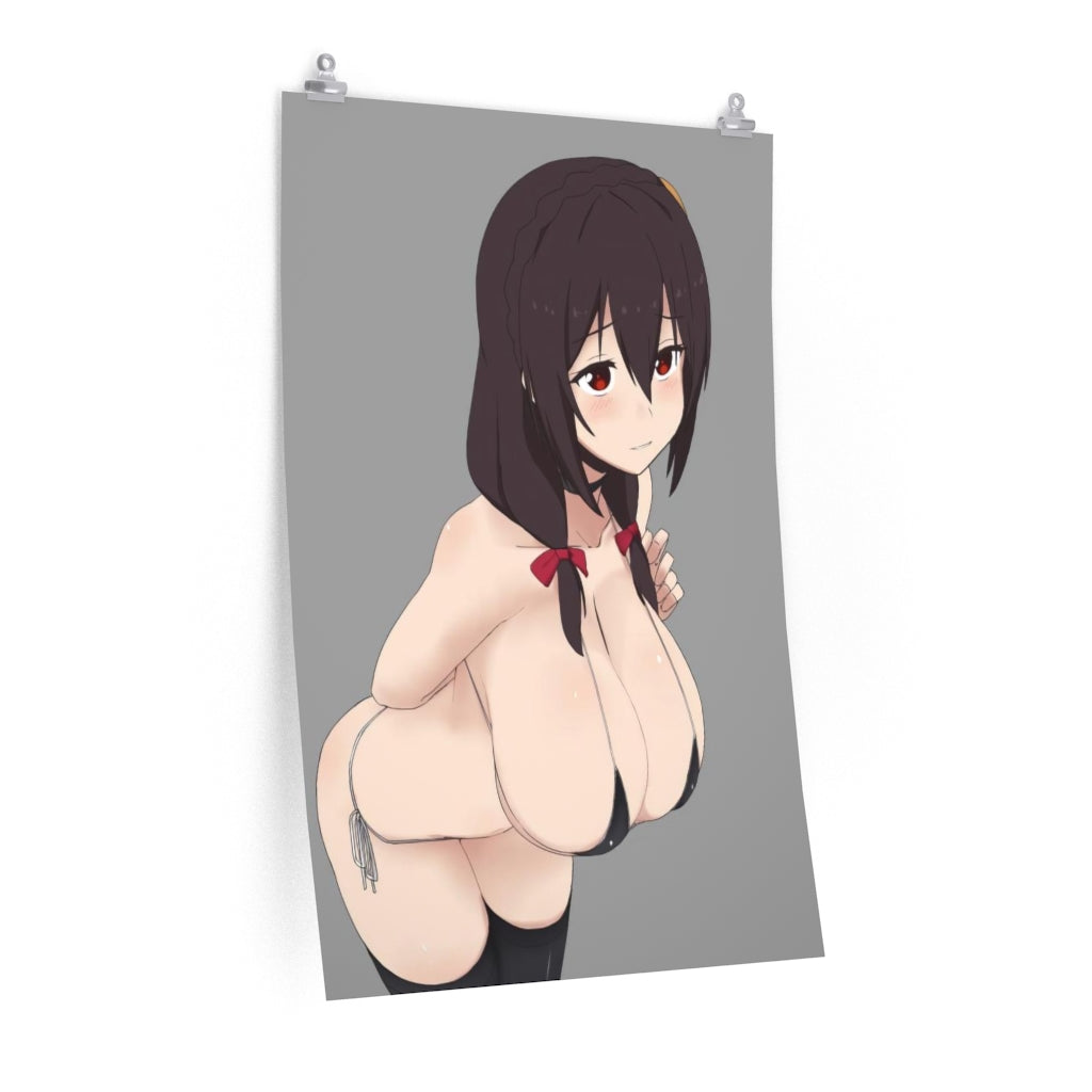 Yunyun Micro Bikini KonoSubara Poster - Lewd Premium Matte Vertical Poster - Adult Wall Art